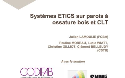 Systèmes ETICS sur parois à ossature bois et CLT